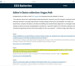 Selected Paper in EES Bat…